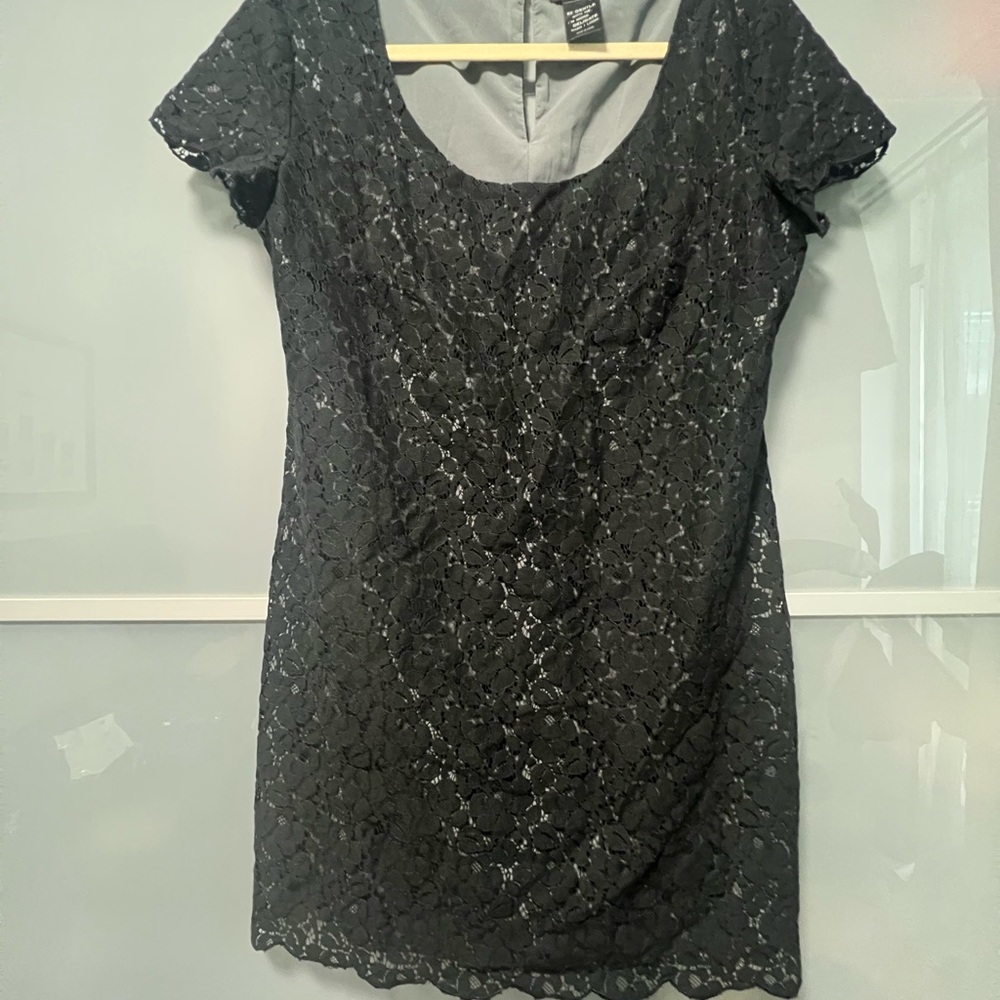 Talula Black Sequin Flutter Sleeve Mini Dress